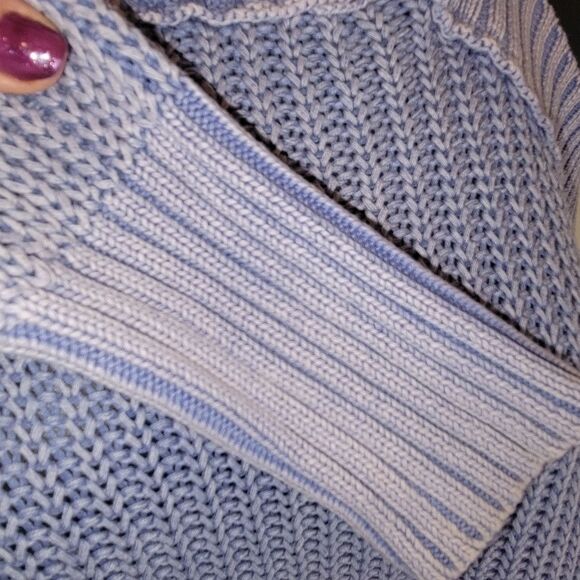 Free People Half Moon Bay Cutout Shoulder Pullover Sweater size Small - Picture 6 of 9